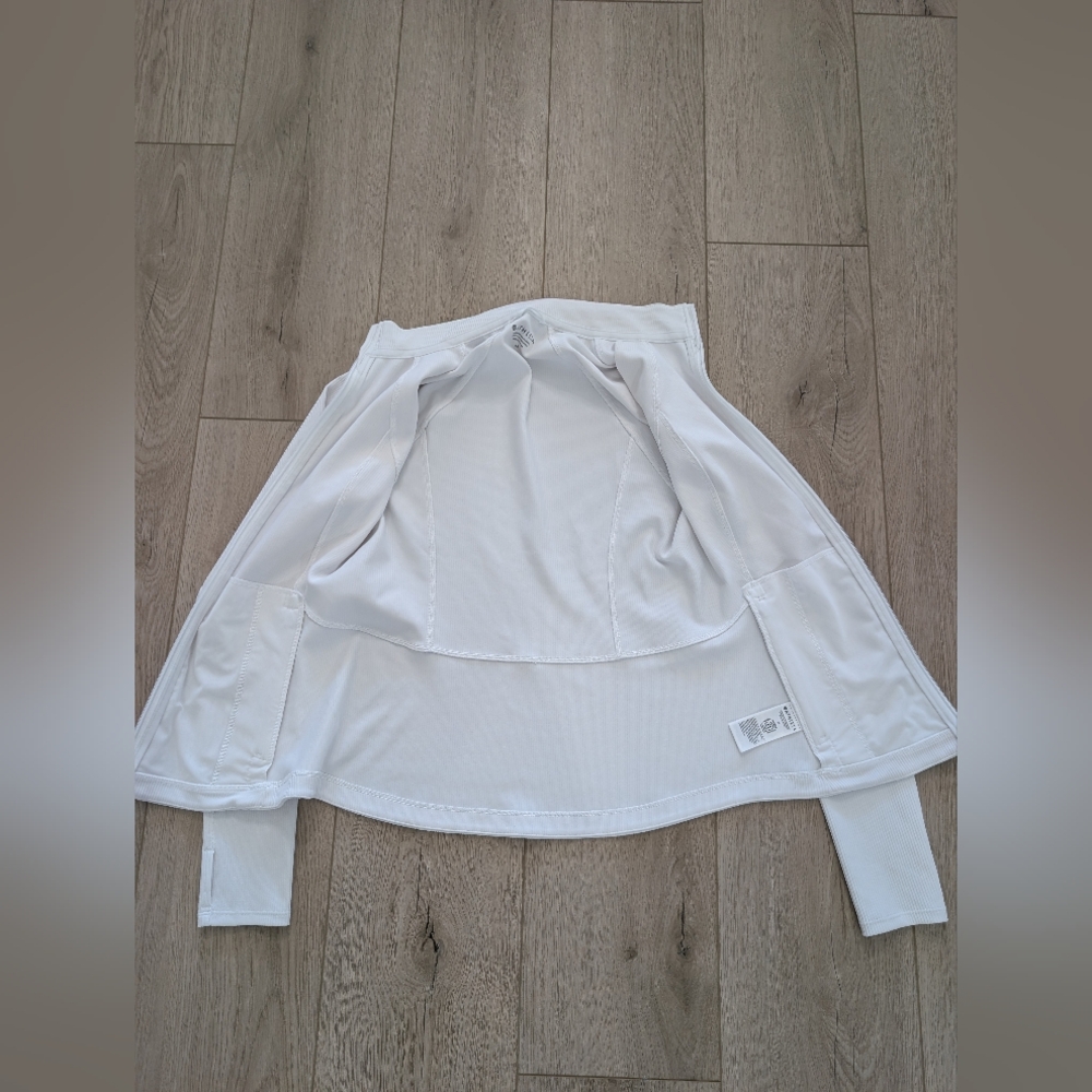 Athleta Salutation Ribbed Jacket in white - Picture 8 of 11